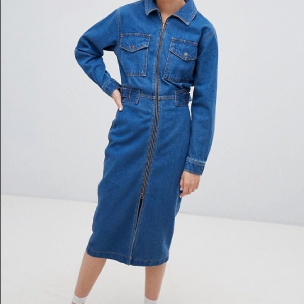 ASOS DESIGN denim utility dress | LIKE NEW